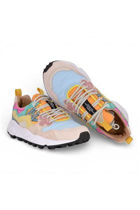 Sneaker donna Flower Mountain in camoscio e tessuto multicolore. FLOWER MOUNTAIN | YAMANO3W-1I25